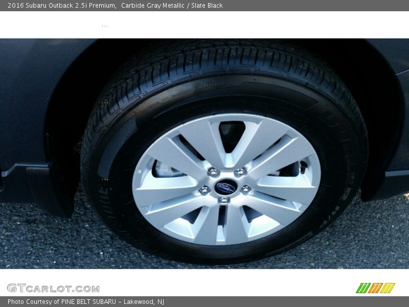 Carbide Gray Metallic / Slate Black 2016 Subaru Outback 2.5i Premium