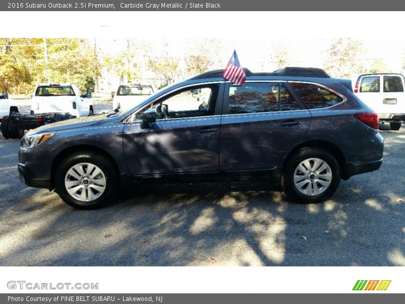Carbide Gray Metallic / Slate Black 2016 Subaru Outback 2.5i Premium