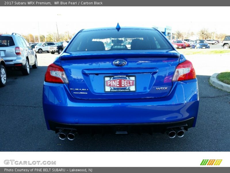 WR Blue Pearl / Carbon Black 2017 Subaru WRX Premium