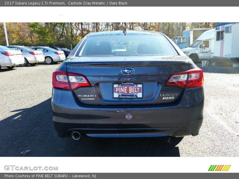 Carbide Gray Metallic / Slate Black 2017 Subaru Legacy 2.5i Premium