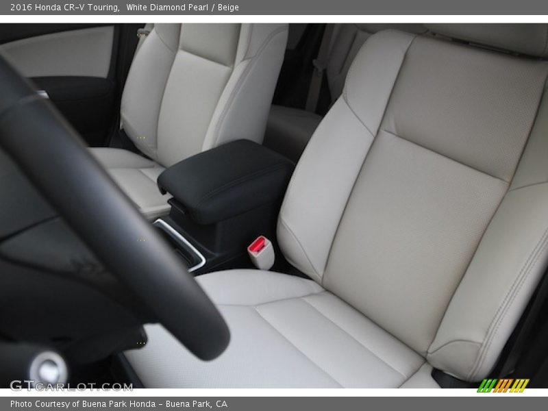 White Diamond Pearl / Beige 2016 Honda CR-V Touring