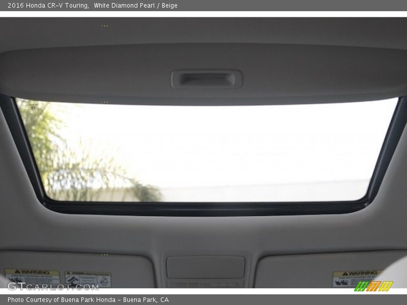 White Diamond Pearl / Beige 2016 Honda CR-V Touring