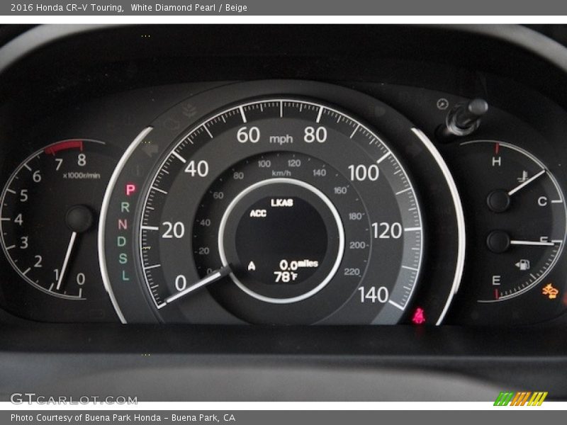 White Diamond Pearl / Beige 2016 Honda CR-V Touring
