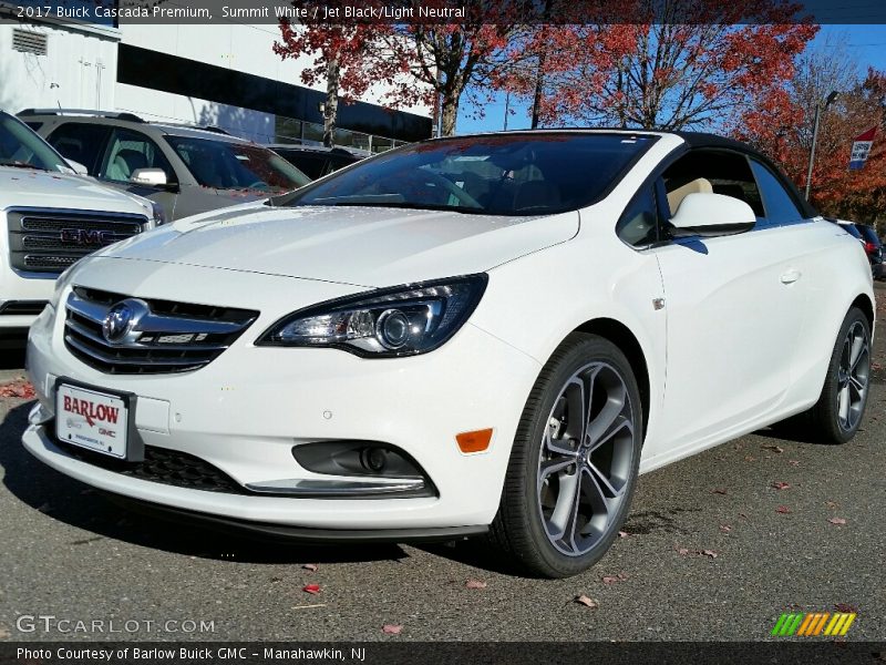 Summit White / Jet Black/Light Neutral 2017 Buick Cascada Premium