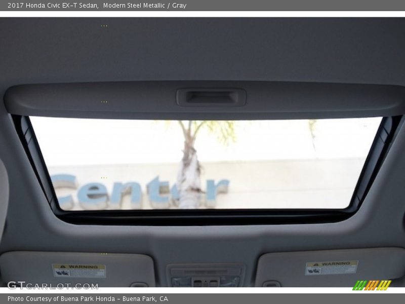 Modern Steel Metallic / Gray 2017 Honda Civic EX-T Sedan