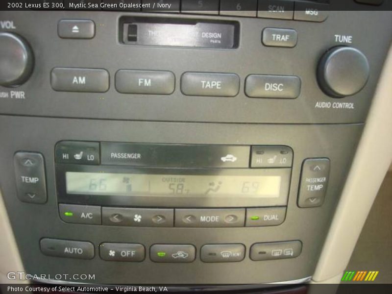Mystic Sea Green Opalescent / Ivory 2002 Lexus ES 300