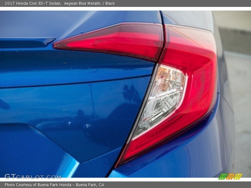 Aegean Blue Metallic / Black 2017 Honda Civic EX-T Sedan