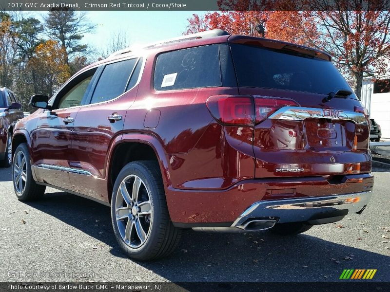 Crimson Red Tintcoat / Cocoa/Shale 2017 GMC Acadia Denali