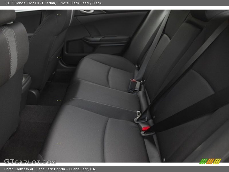 Crystal Black Pearl / Black 2017 Honda Civic EX-T Sedan