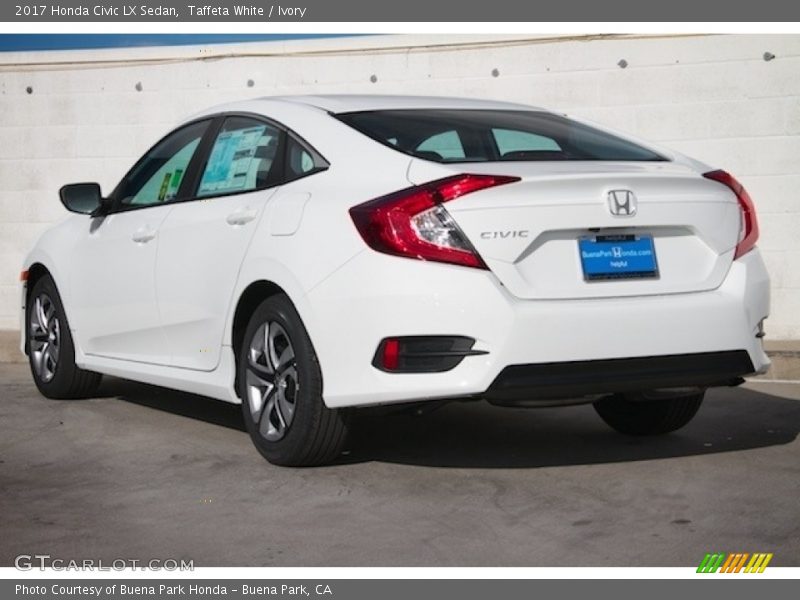 Taffeta White / Ivory 2017 Honda Civic LX Sedan