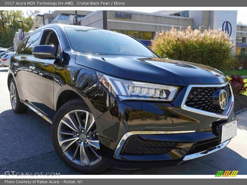 Crystal Black Pearl / Ebony 2017 Acura MDX Technology SH-AWD