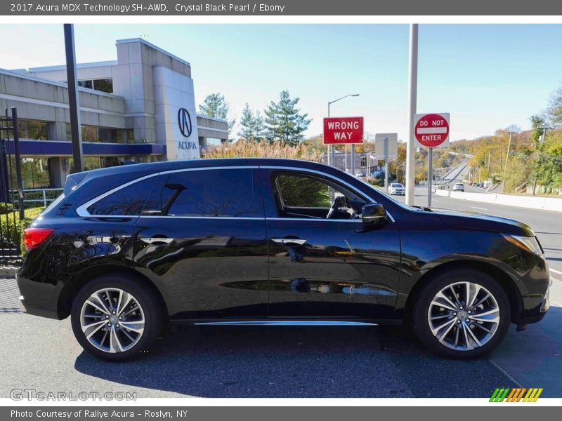 Crystal Black Pearl / Ebony 2017 Acura MDX Technology SH-AWD