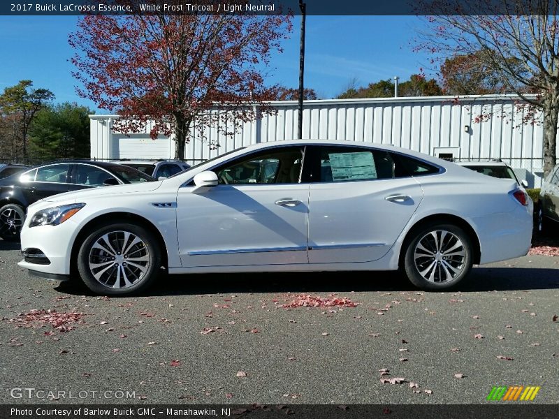 White Frost Tricoat / Light Neutral 2017 Buick LaCrosse Essence