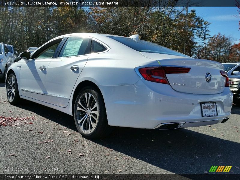 White Frost Tricoat / Light Neutral 2017 Buick LaCrosse Essence