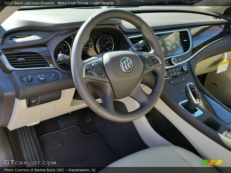 White Frost Tricoat / Light Neutral 2017 Buick LaCrosse Essence
