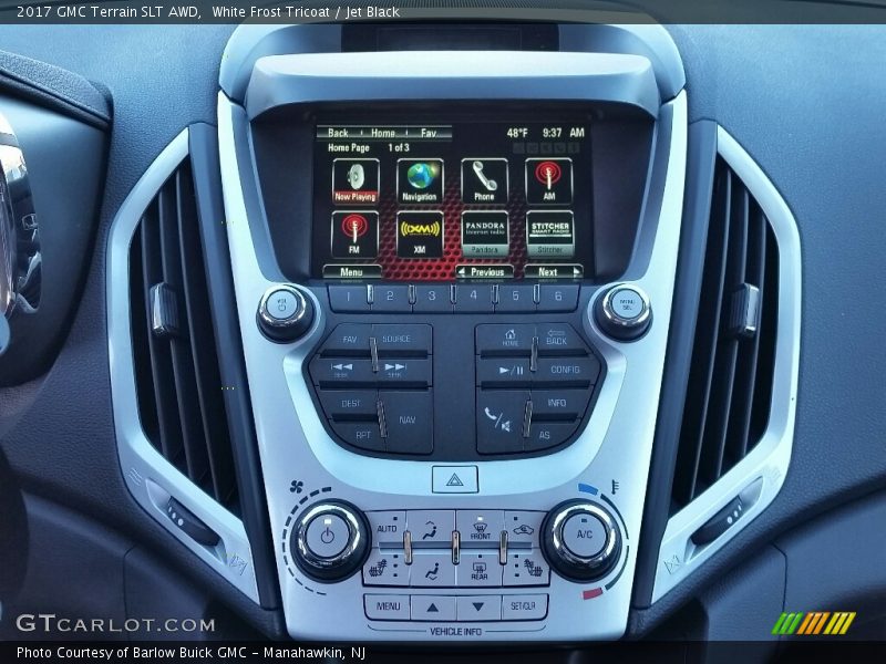 White Frost Tricoat / Jet Black 2017 GMC Terrain SLT AWD