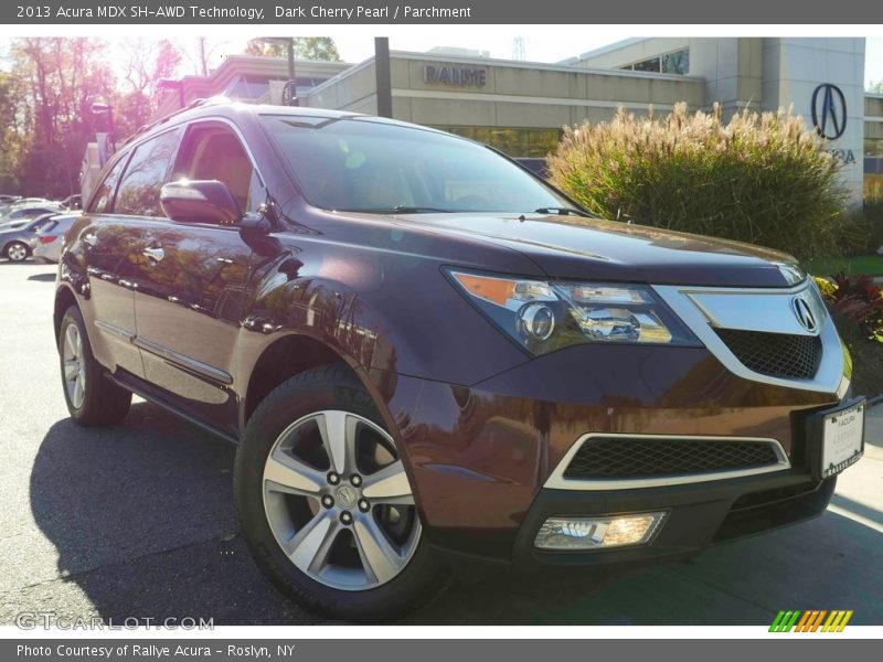 Dark Cherry Pearl / Parchment 2013 Acura MDX SH-AWD Technology