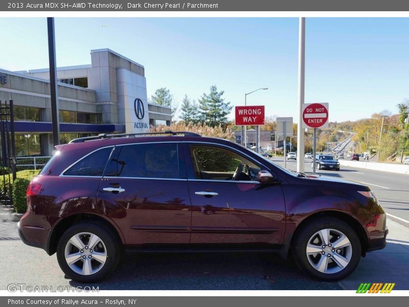 Dark Cherry Pearl / Parchment 2013 Acura MDX SH-AWD Technology
