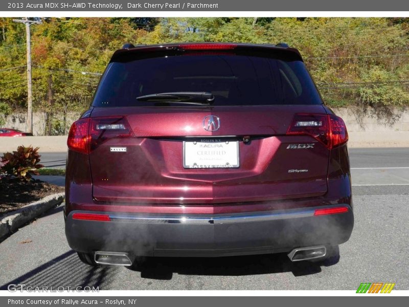 Dark Cherry Pearl / Parchment 2013 Acura MDX SH-AWD Technology