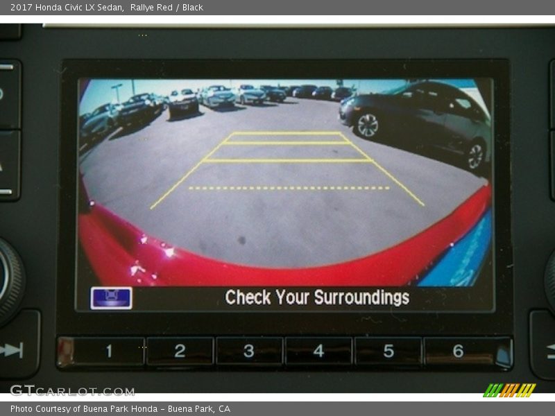 Rallye Red / Black 2017 Honda Civic LX Sedan