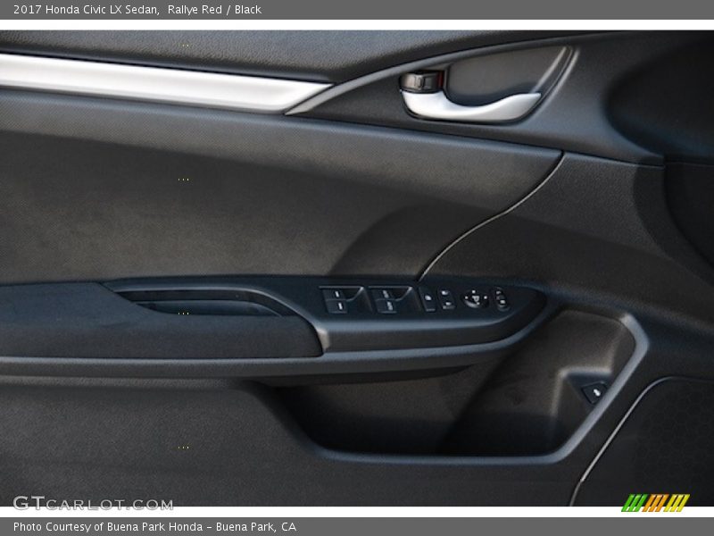 Rallye Red / Black 2017 Honda Civic LX Sedan