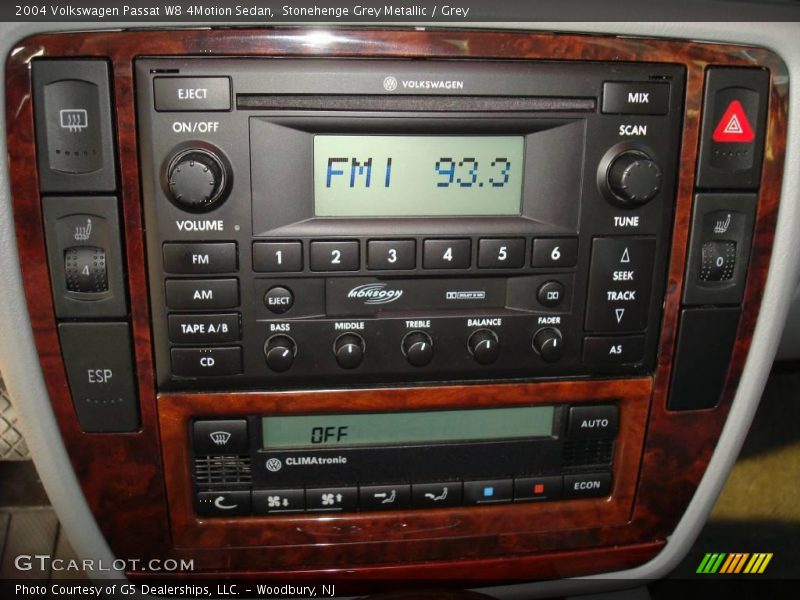 Stonehenge Grey Metallic / Grey 2004 Volkswagen Passat W8 4Motion Sedan