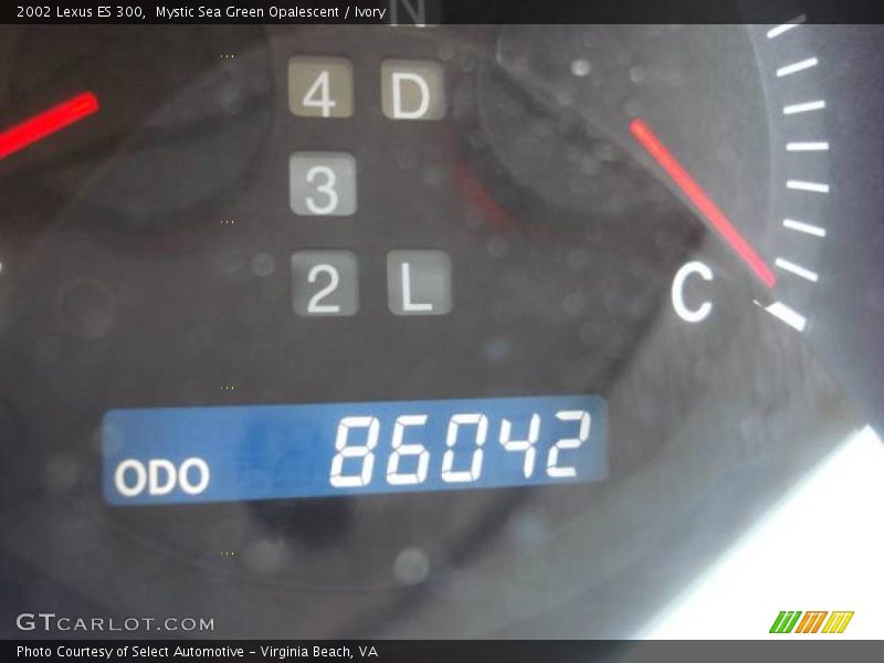 Mystic Sea Green Opalescent / Ivory 2002 Lexus ES 300