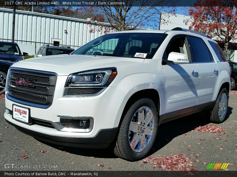 White Frost Tricoat / Dark Cashmere 2017 GMC Acadia Limited AWD