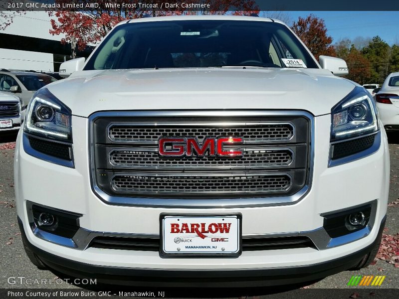 White Frost Tricoat / Dark Cashmere 2017 GMC Acadia Limited AWD