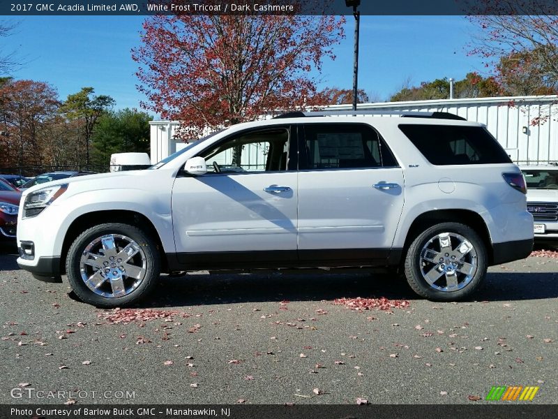 White Frost Tricoat / Dark Cashmere 2017 GMC Acadia Limited AWD