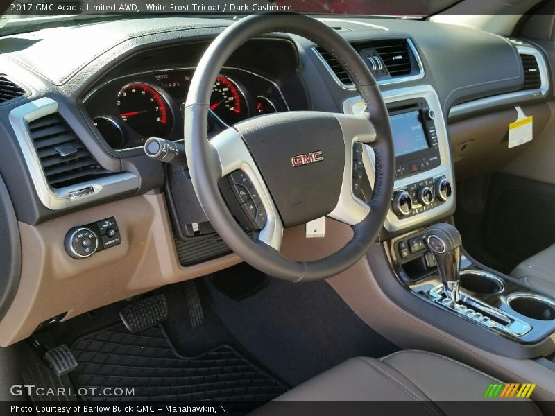 White Frost Tricoat / Dark Cashmere 2017 GMC Acadia Limited AWD