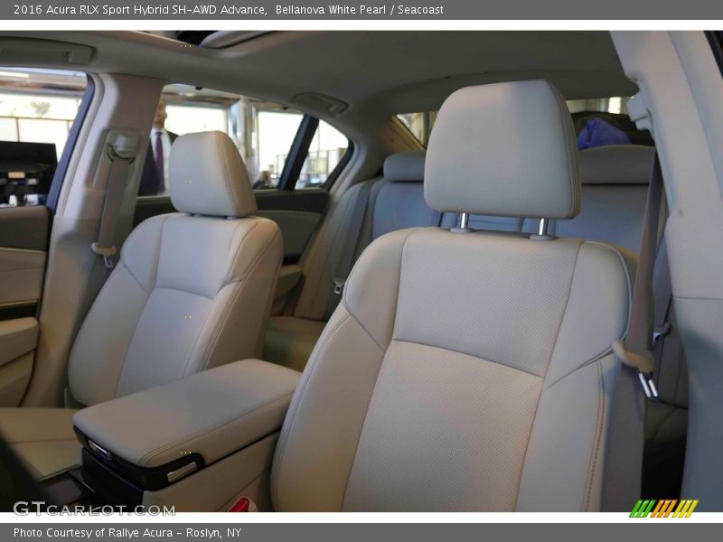 Bellanova White Pearl / Seacoast 2016 Acura RLX Sport Hybrid SH-AWD Advance
