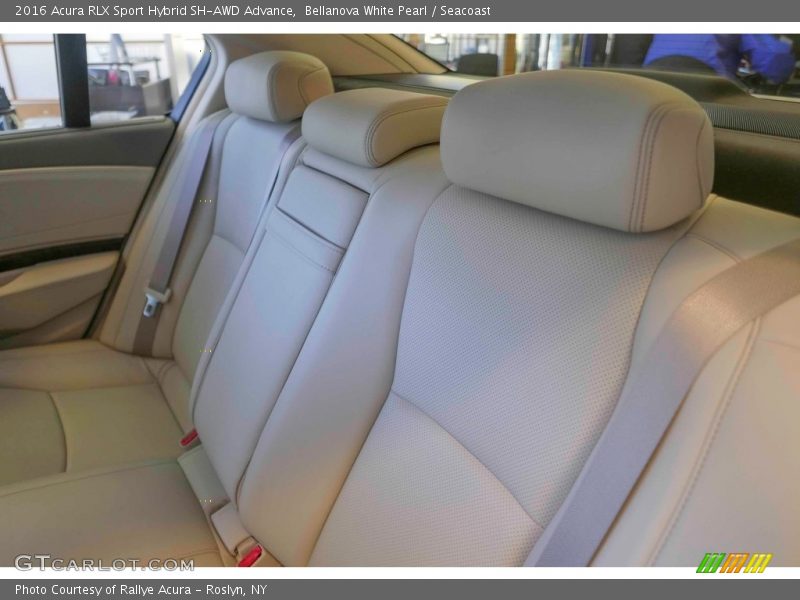Bellanova White Pearl / Seacoast 2016 Acura RLX Sport Hybrid SH-AWD Advance