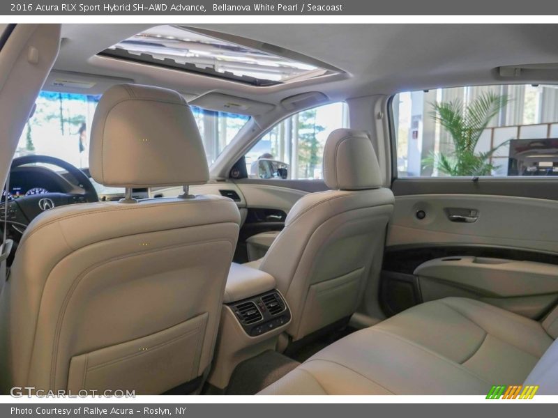 Bellanova White Pearl / Seacoast 2016 Acura RLX Sport Hybrid SH-AWD Advance