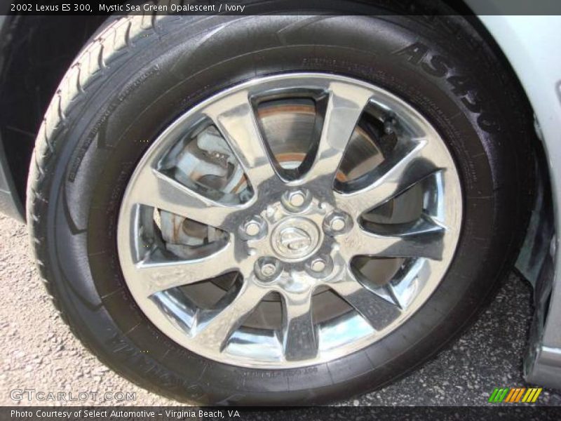Mystic Sea Green Opalescent / Ivory 2002 Lexus ES 300