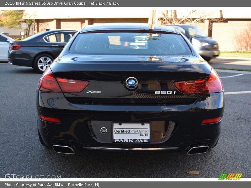 Jet Black / Black 2016 BMW 6 Series 650i xDrive Gran Coupe