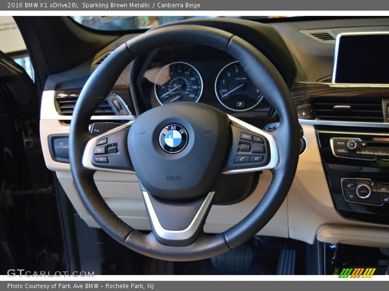 Sparkling Brown Metallic / Canberra Beige 2016 BMW X1 xDrive28i