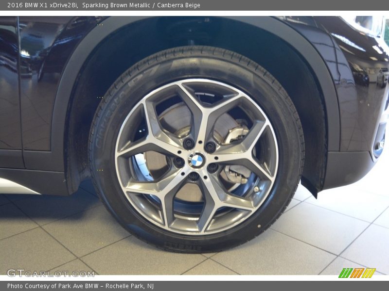 Sparkling Brown Metallic / Canberra Beige 2016 BMW X1 xDrive28i