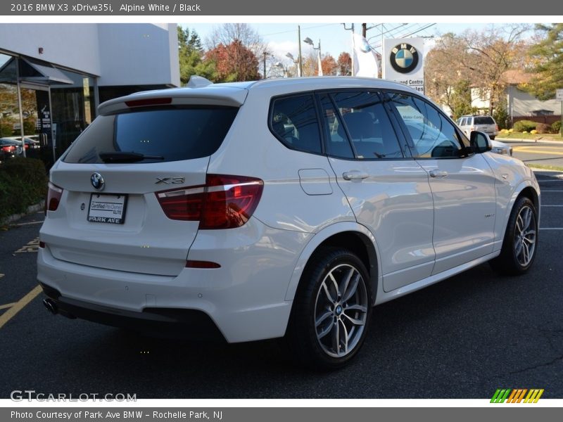 Alpine White / Black 2016 BMW X3 xDrive35i
