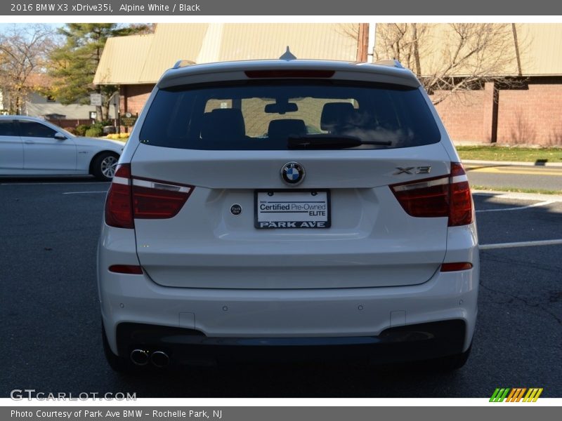 Alpine White / Black 2016 BMW X3 xDrive35i