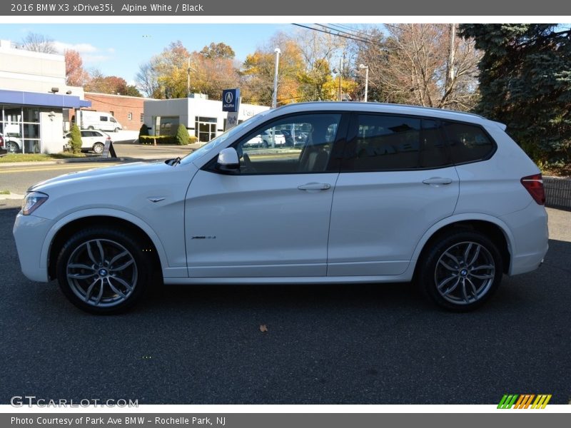 Alpine White / Black 2016 BMW X3 xDrive35i