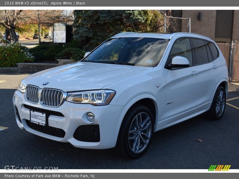 Alpine White / Black 2016 BMW X3 xDrive35i