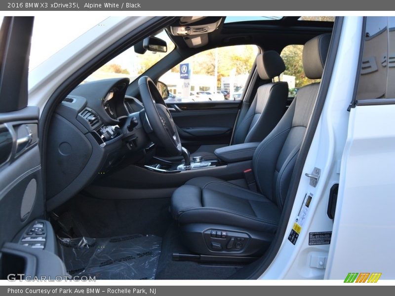 Alpine White / Black 2016 BMW X3 xDrive35i