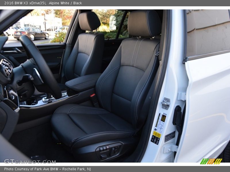 Alpine White / Black 2016 BMW X3 xDrive35i