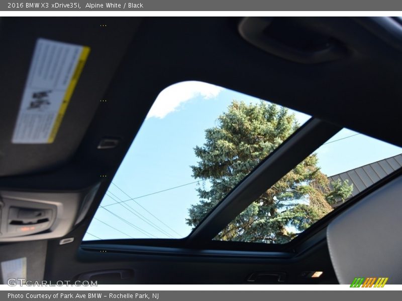 Alpine White / Black 2016 BMW X3 xDrive35i