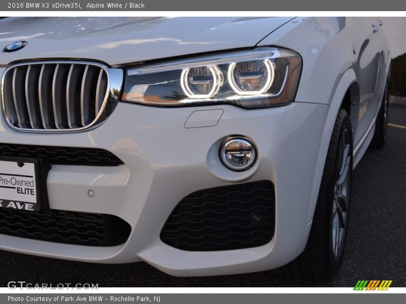 Alpine White / Black 2016 BMW X3 xDrive35i