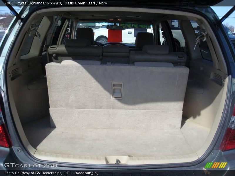 Oasis Green Pearl / Ivory 2005 Toyota Highlander V6 4WD