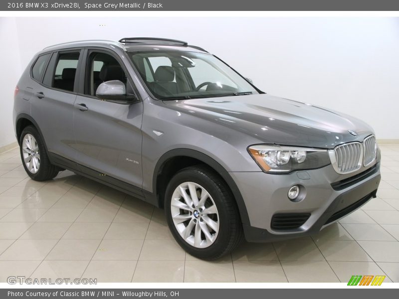 Space Grey Metallic / Black 2016 BMW X3 xDrive28i