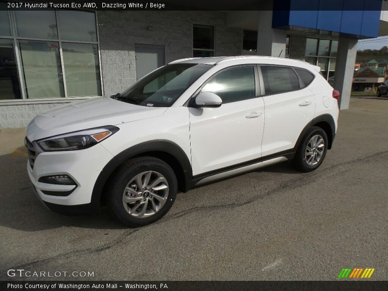 Dazzling White / Beige 2017 Hyundai Tucson Eco AWD
