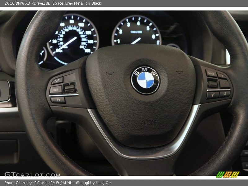 Space Grey Metallic / Black 2016 BMW X3 xDrive28i